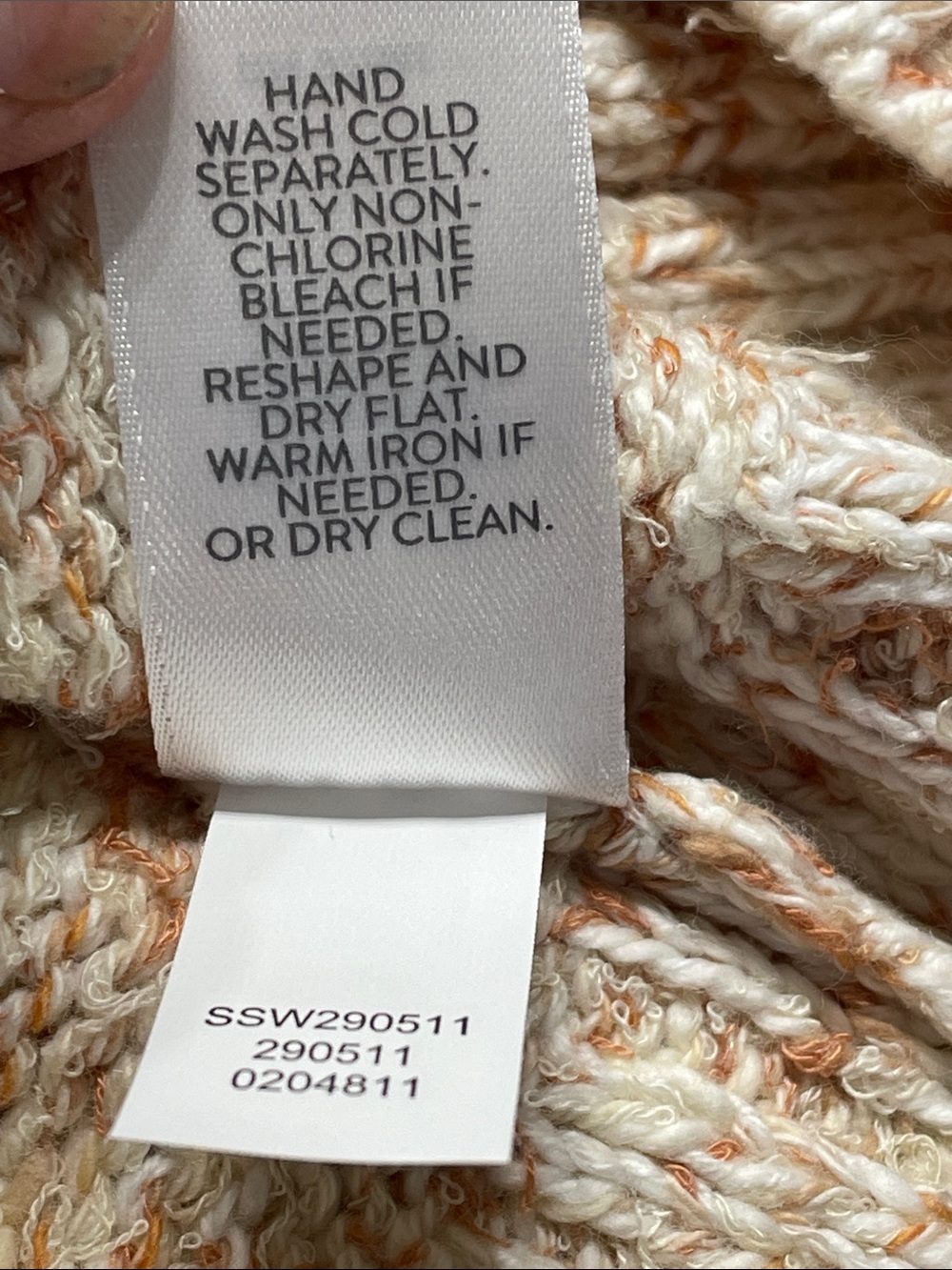 J.Jill crewneck sweater NWT soft cream knit speckled warm rust speckles. Size XL - Picture 5 of 9